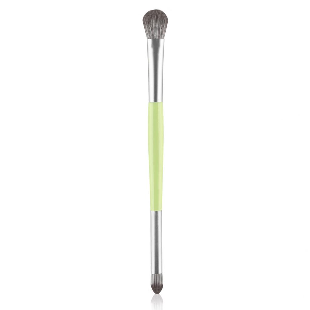 1pcs double head eye shadow brush makeup brush halo dye brush detail brush highlight brush soft fiber hair lying silkworm brush