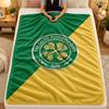 Flannel BlanketCeltic FC Warm Soft Throw Blanket for Indoor Sofa Bed Living Room Use
