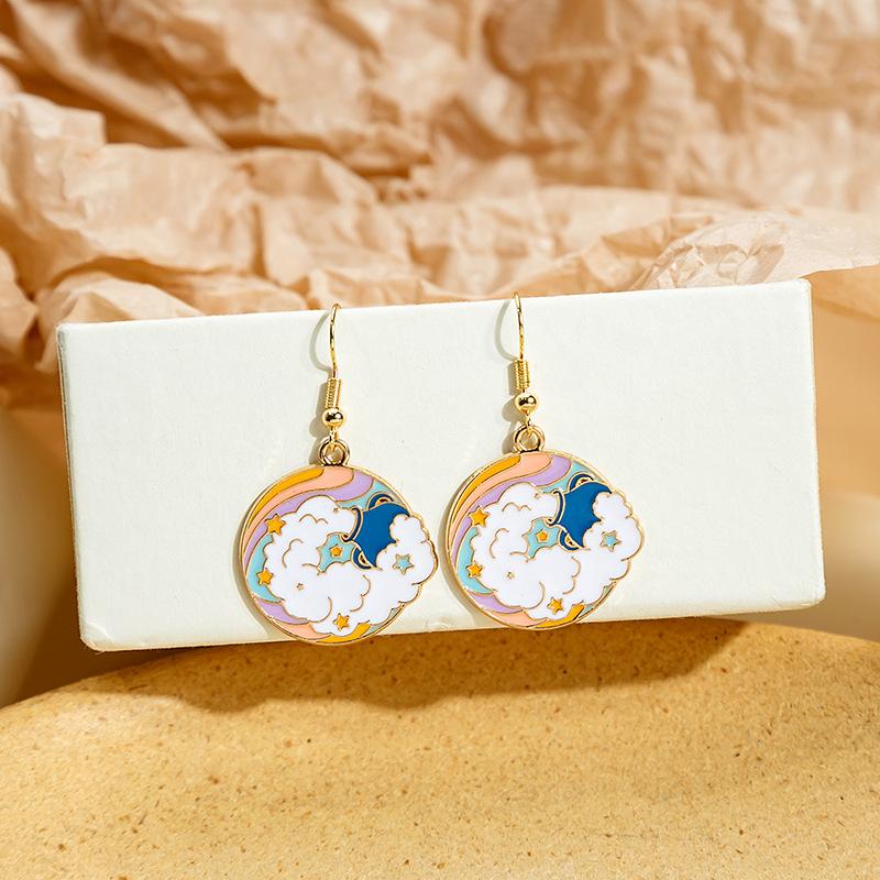 Cartoon Small Fresh And Cute Girl Ear Hook, Summer Fresh And Sweet Earrings, Niche Design Childlike Earrings