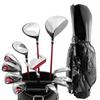 WORLD EAGLE Outlet Beginner Golf Club 12 CBR5 Caddy Bag Headcovers Flex G510 Set, Right-Handed, Clubs, (Jet Black), Included, R, Men's