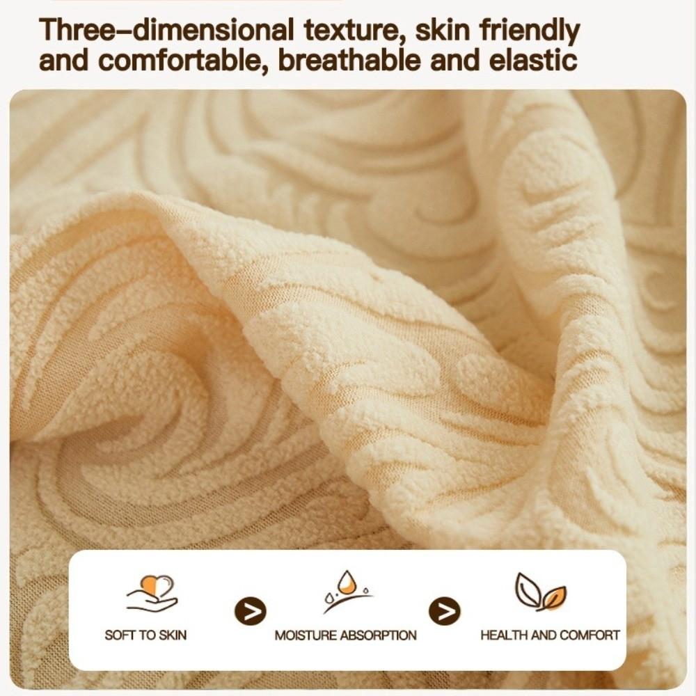 New Elastic Skirted Chair Cover Dustproof Thickened Living Room Chair Cover Removable Jacquard Chair Protective Case Universal