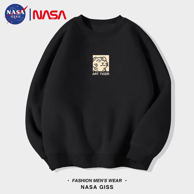 NASA GISS Men's Trendy Loose Fit Round Neck Sweatshirt