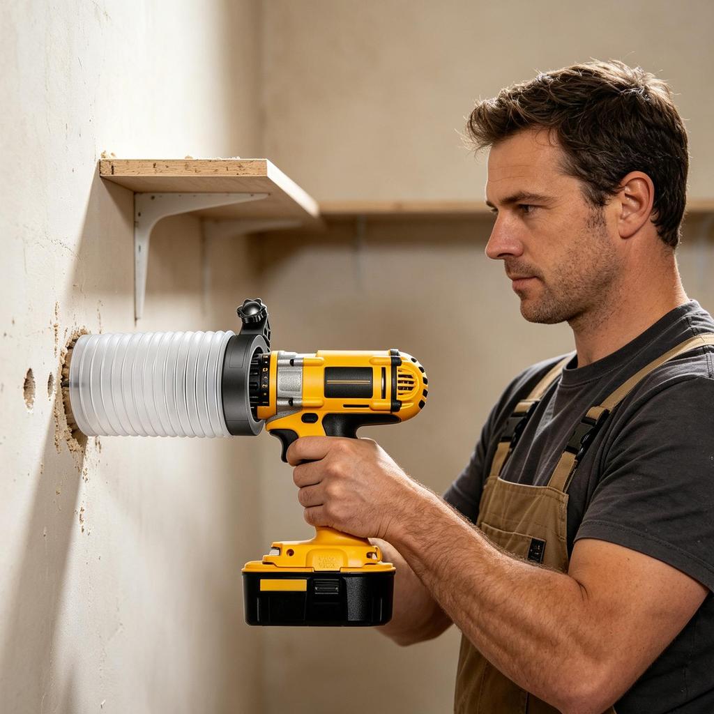 Drill Dust Collector Reusable Detachable Portable Recessed Light Dust Cover For Drilling For Drywall Concrete Masonry