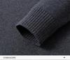 Men's Thick Warm Wool Sweater - Half-Zip, Stand Collar, Long Sleeve, Casual Knitwear