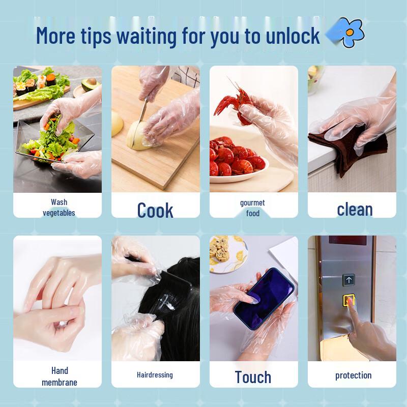 Shuang Yu Disposable PE Food Grade Gloves