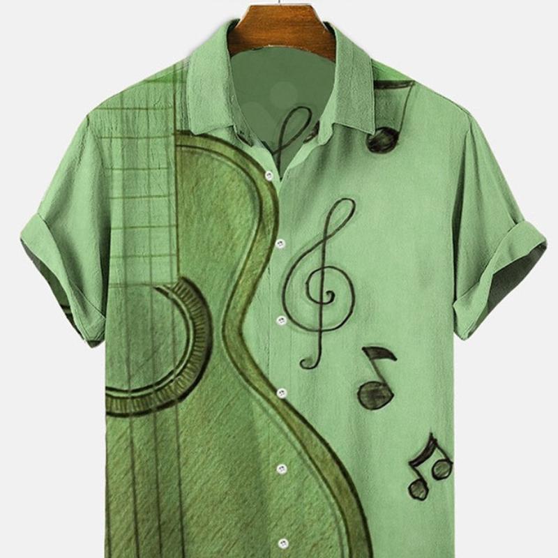 Летняя новая мужская повседневная модная рубашка большого размера с короткими рукавами — фото 7