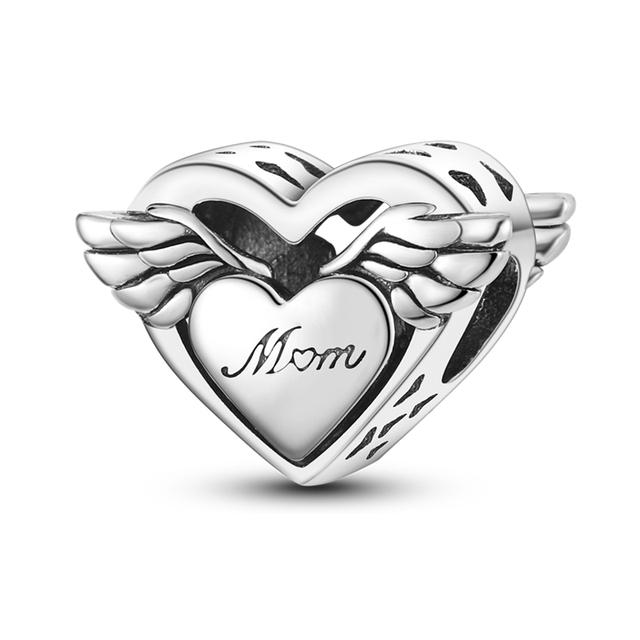 Charms Pendenti in Argento 925 Adatti per Braccialetti Fai da Te Terra Cuore Albero Stella Famiglia Fatima per Collane Pendenti