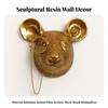 Resin Head Wall Decor Compact for Living Room, Hallway