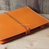Roost Outdoors Genuine Leather Notebook Cover B5 Semi-B5 Leather Notebook Cover Orange Camel