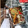 2D Flat - 2D Flat - 2D Flat, 2D Flat Christmas Orange Cat Red Bishop Bird Garden Flag_3 (1)- Outdoor Garden Flag Double-Sided Home Decoration Courtyar