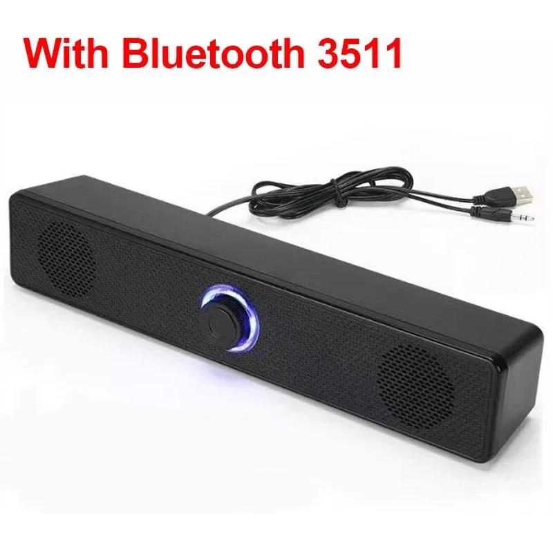 Wireless Bluetooth and PC Soundbar Wired Speaker USB Powered Soundbar for TV Pc Laptop Gaming Home Theater Surround Audio System