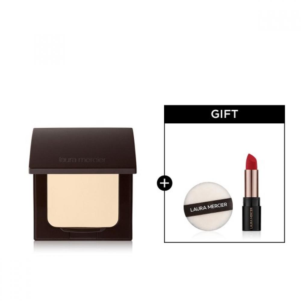 Laura Mercier Translucent Setting Powder + Mini Lipstick Puff Translucent