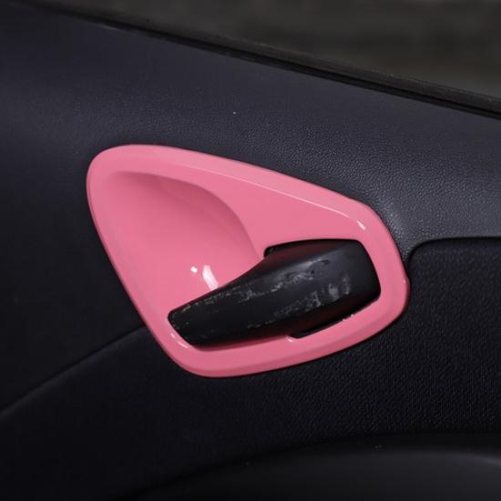Fit For Benz Smart Fortwo 451 2010-2015 Pink Car Interior Door Handle Bowl Cover