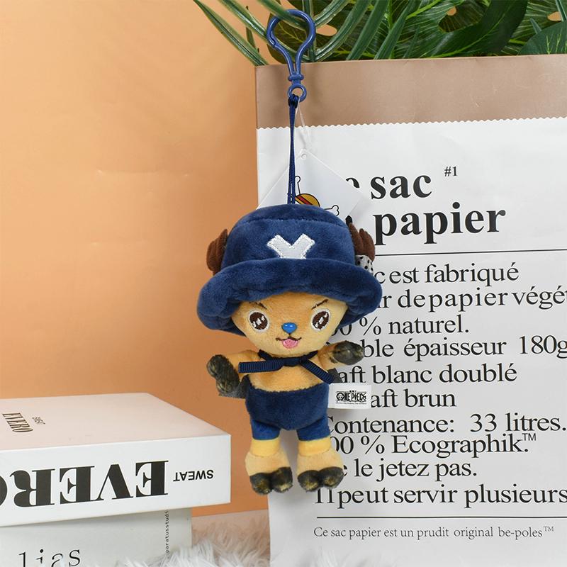 Kawaii One Piece Monkey D Luffy Tony Tony Chopper Plüsch Schlüsselanhänger Spielzeug Niedlich Anime Vinsmoke Sanji Sabo Portgas D Ace Plüschpuppen