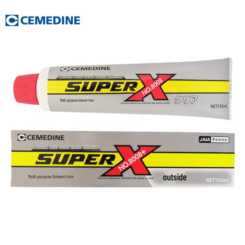 CEMEDINE Super X No.8008+ Multi-Purpose Transparent Adhesive