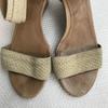 UGG Keilsohlen Sandalen Damen 23 Beige Leder Absatzschuhe(GEBRAUCHT)