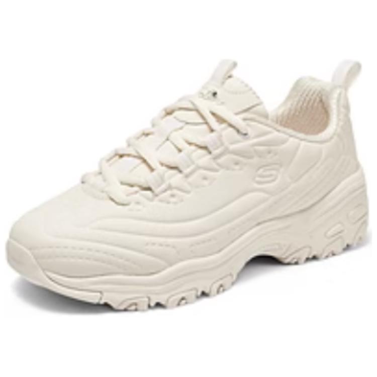 Skechers DLites 1.0 Sports Lifestyle Comfortable Versatile Breathable Supportive Balanced Low-Top Dad Shoes Women Sneakers Off-White 150243-OFWT