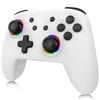 Wireless Switch Controller, Switch Pro Controller for Nintendo Switch/Lite/OLED Controller, Gaming Controller with Hall Effect Joysticks(White)