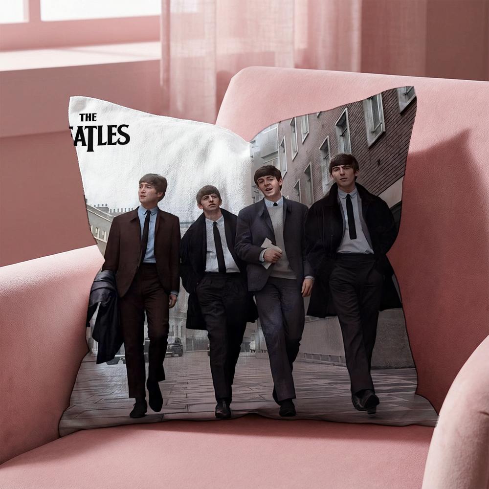 The Band T-The B-Beatles Cushion Cover Multi-Scene Pillow Cover for Home & Car - Reversible, Soft & Durable for Daily Use