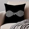 Fashion Cool A-Arctic Monkeys Band Iconic Cushion Cover Pillowcase Anti-Dustmite Invisible Zipper Short Plush Sofa Cushion