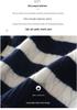 Women's Thickened Cashmere Color Block Striped Zipper Sweater - Retro Loose Lapel Short Knit Top for Autumn/Winter