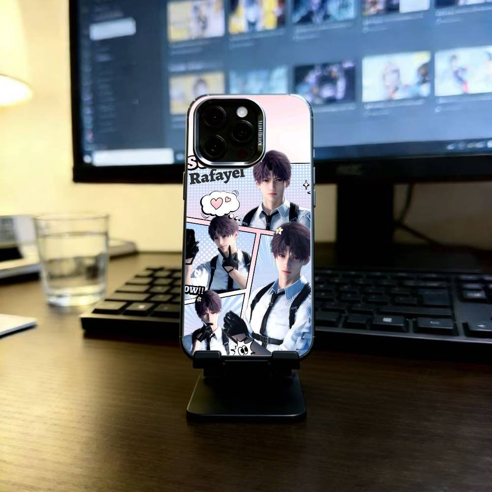 

Love Deepspace Xavier Rafayel Syl Caleb Phone iPhone 17,16,15,14,13,12,11 Plus,Pro Max,XS,Colorful Silver Phone case Funda Cover iPhone14ProMax