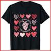 Heart Anatomy Valentine Little Heart Matter CHD Awareness Black Cotton T-Shirt
