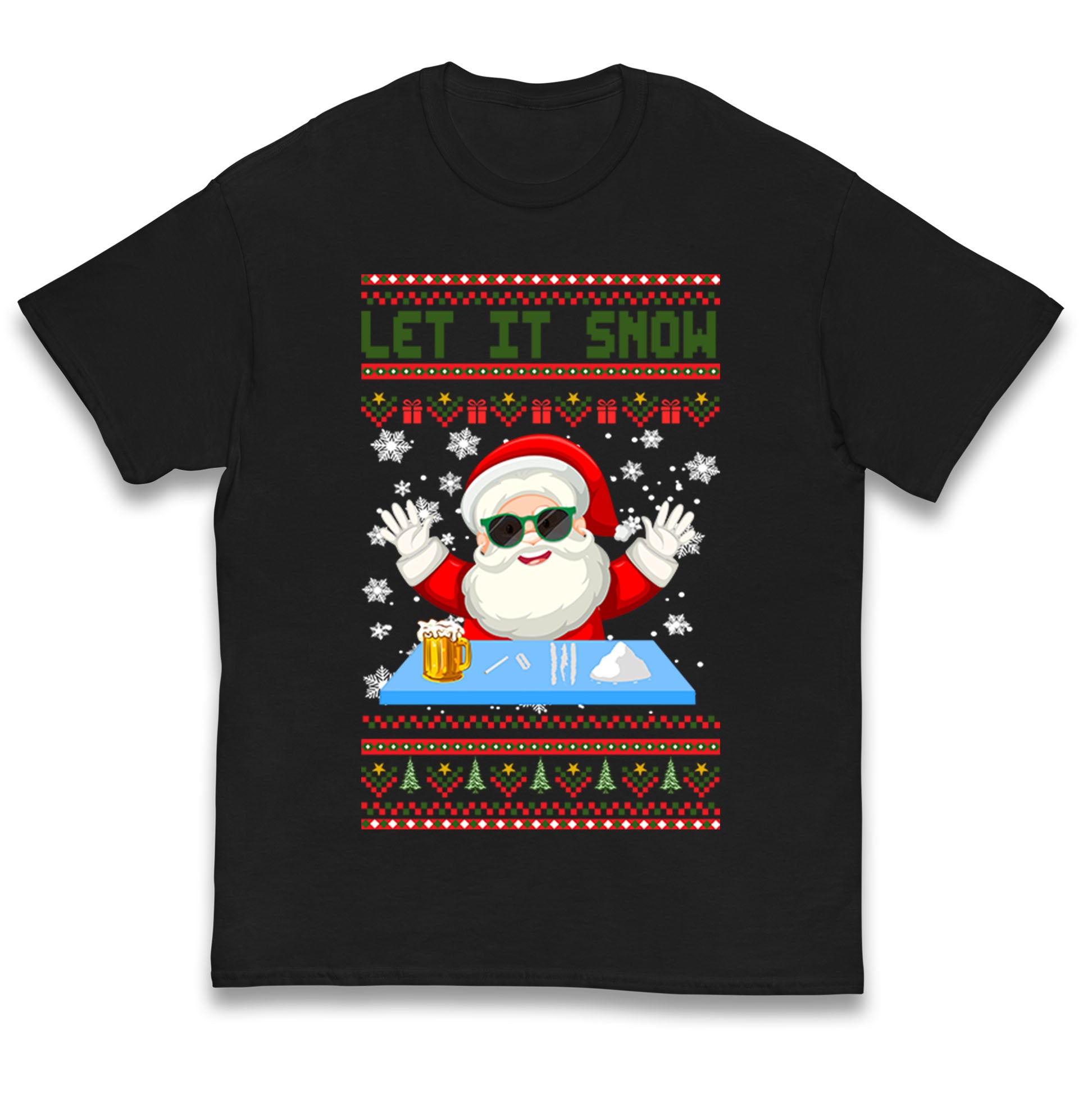 Santa Claus Let It Snow Kids T Shirt 100