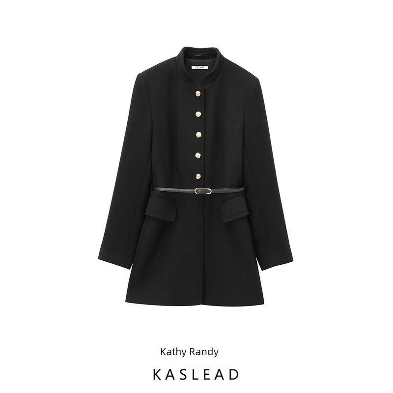 Kaslead New Arrival Women's Clothing Fashion Style Fashion Minimalist Versatile Belt Coat Outwear 3046341
