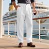 IHUASU Men's Fashion Casual Solid Color Print Pants & Capris Elegant