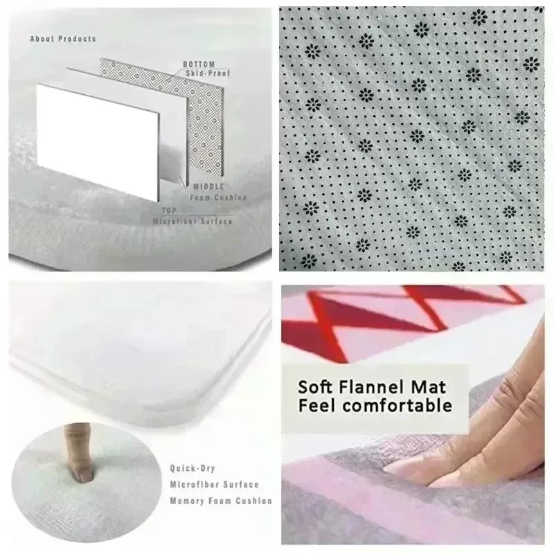 3D Optisk Illusion Hem Entrématta Vardagsrum Hall Sovrum Badrum Kök Dörrmatta Halkfri Dekor Matta