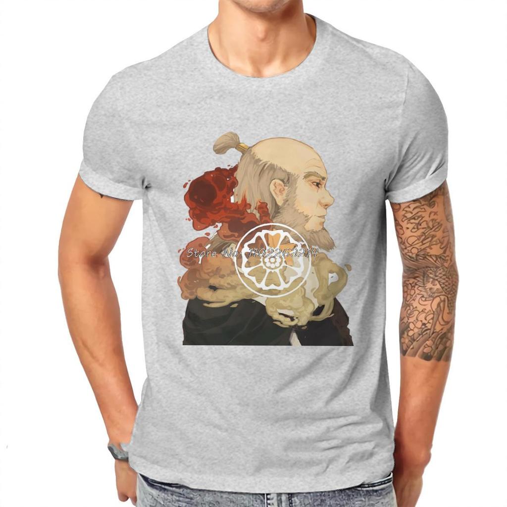 Iroh Harajuku T-Shirt Avatar Der Letzte Luftbändiger Aang Wasserstämme Erdkönigreich Kreative Streetwear Freizeit Geschenk Kleidung T-Shirts