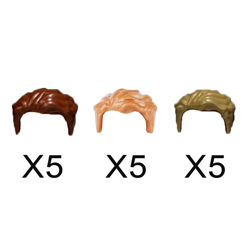 

MOC Городские строительные блоки Фигурка Аксессуары для одежды Длинные волосы Короткий стиль Мини-кирпичик Совместимые игрушки Подарок Сделай сам Часть тела K068