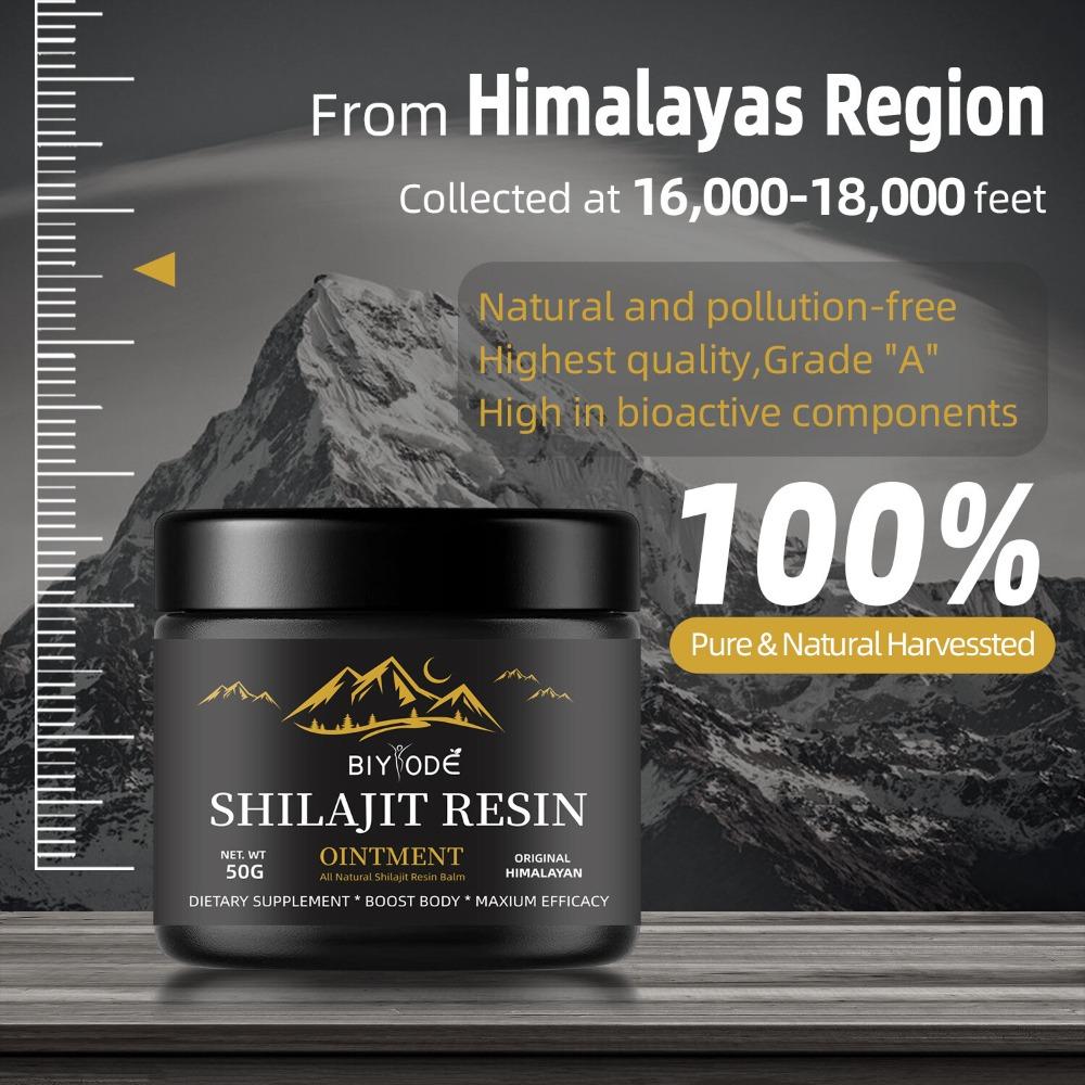 Natural Shilajit Resin 50g Pure Herbal Energy, Detox Wellness Paste for Adults