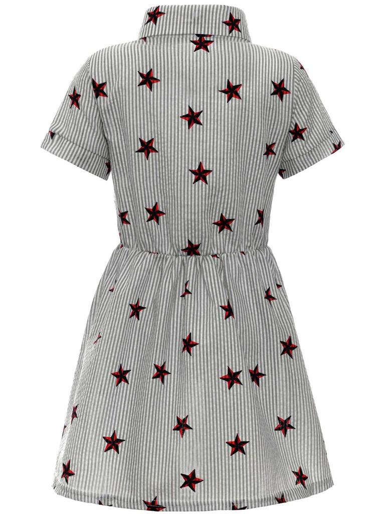 Mädchen Sommer Blusenkleid mit Sternchen