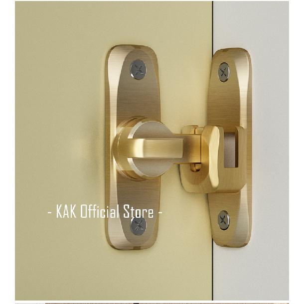 KAK Punch-free Hasp Latch Door Lock Black Cabinet Locks Kids Safety Lock Barn Door Sliding Door Anti-pried Hook Lock Hardware Thread Lock3