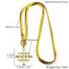 Jerusalem Crusaders Cross Pendant Necklace for Men Women Stainless Steel Rhinestones Amulet Hip Hop Chain Amulet Jewelry Gift