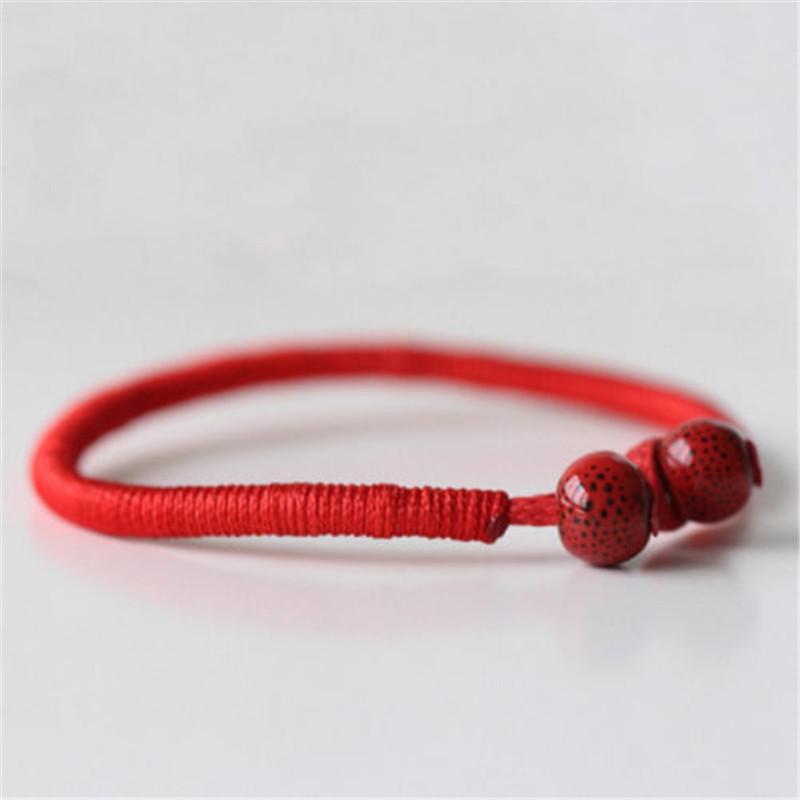 1pcs Unisex Good Luck Hand-woven Lucky Red Rope Bracelet