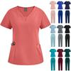 Lavaggio a mano Vestiti Abiti da lavoro medici Completo Vestiti da medico Infermiera Casual Larghi Taglie forti Uniforme Multicolore