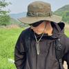 Fisherman Hat Men'S Spring And Summer Thin Travel Sunshade Cowboy Hat Outdoor Sun Protection Fishing And Hiking Hat