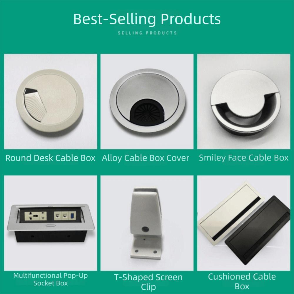 Durable Material Under-Desk Cable Management Tray U-Shape Structure Cable Organizer  Office Desk