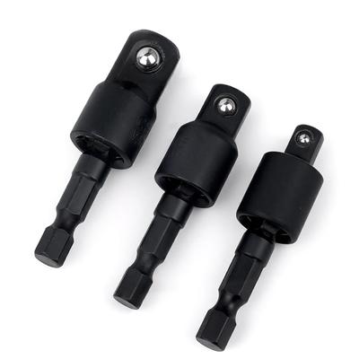 360°electric Drill Air Screwdriver Sleeve Universal Adapter Hexagonal Handle To Square Head Rotary Adapter Connect Rod Tool