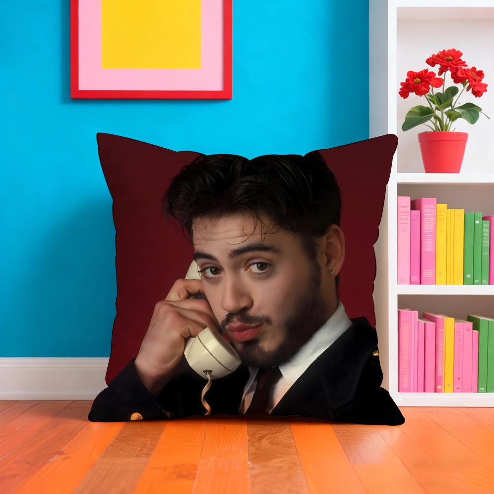 Robert DDowney Jr RAPPER Pillow Case Pillow Case Plush Fabric Soft Double Sided Print Home Sofa High Quality Cushion