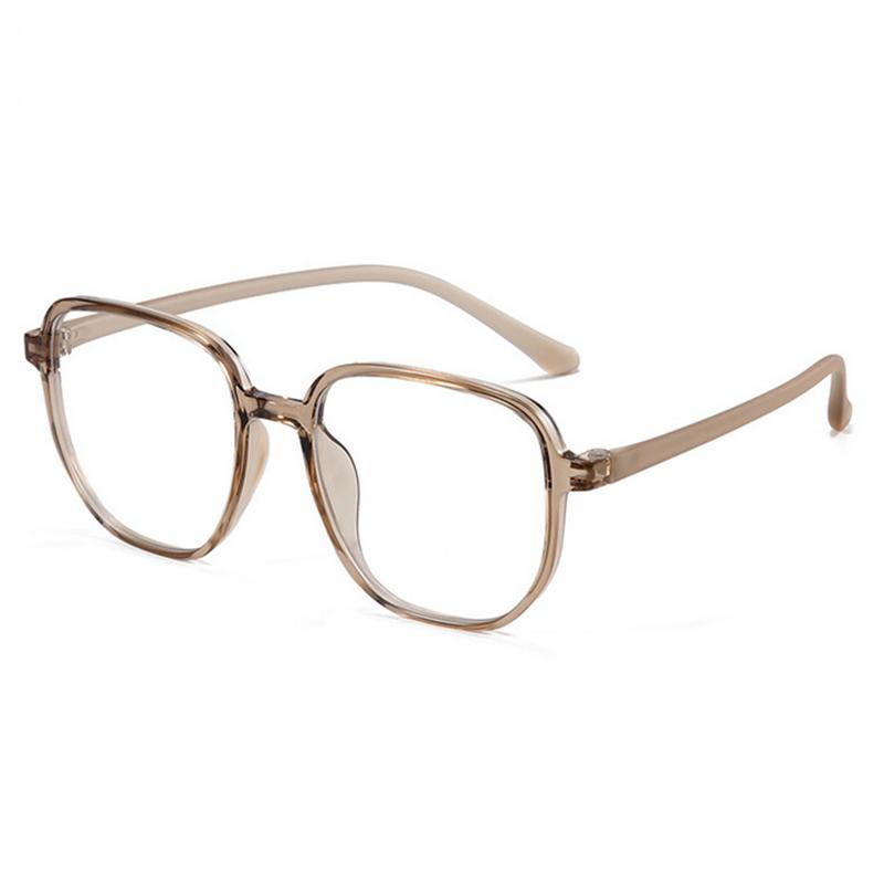 

Large Frame Glasses For Women Adjustable Prescription Multishape Optics Slimming Effect Natural Look Face Slimming Tr1169 myopia -5.75