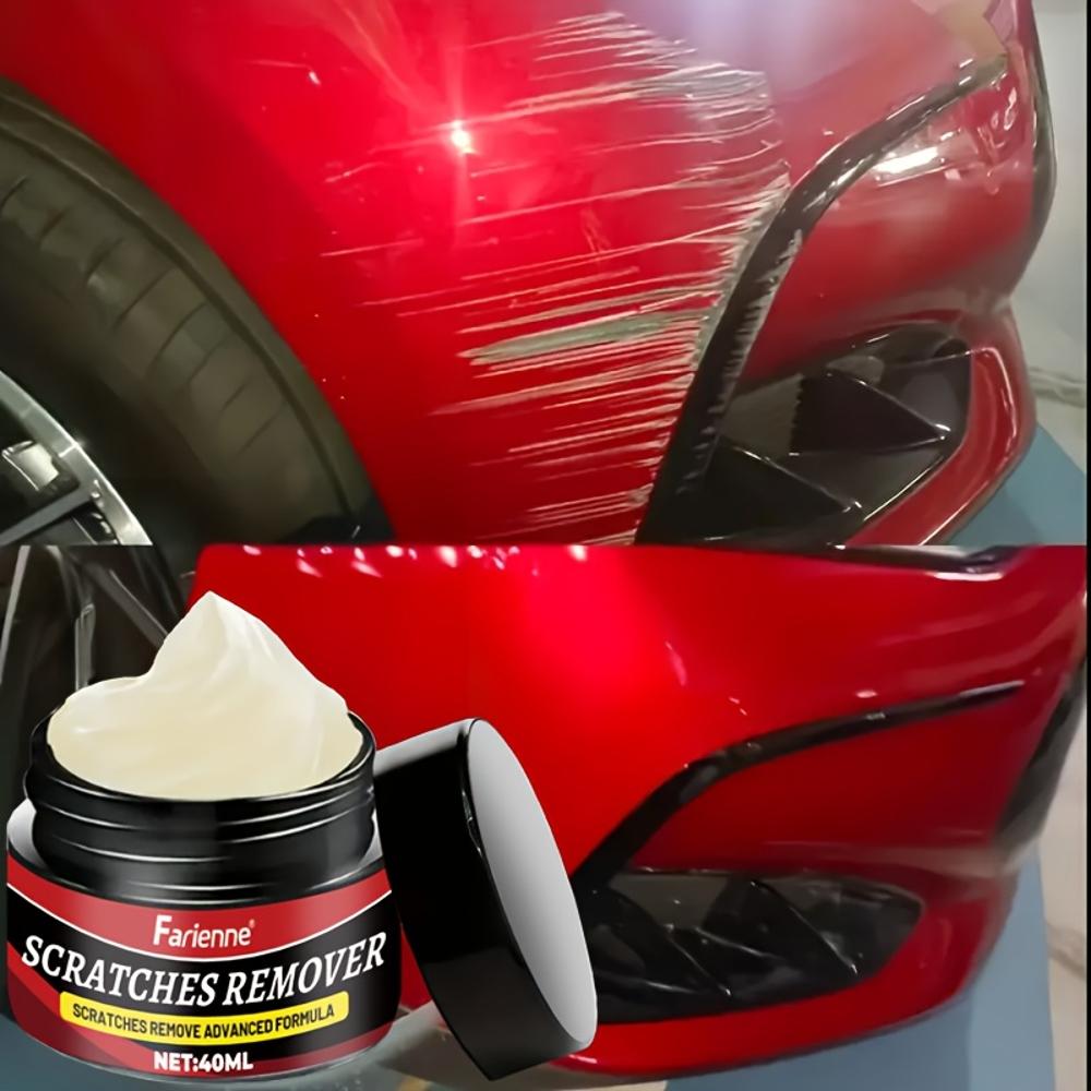 Nano Gloss Scratch Repair Wax with Sponge – Swirl Remover & Clay Scratch Repair Kit – Safe for All Paint Colors, PVC Material, C