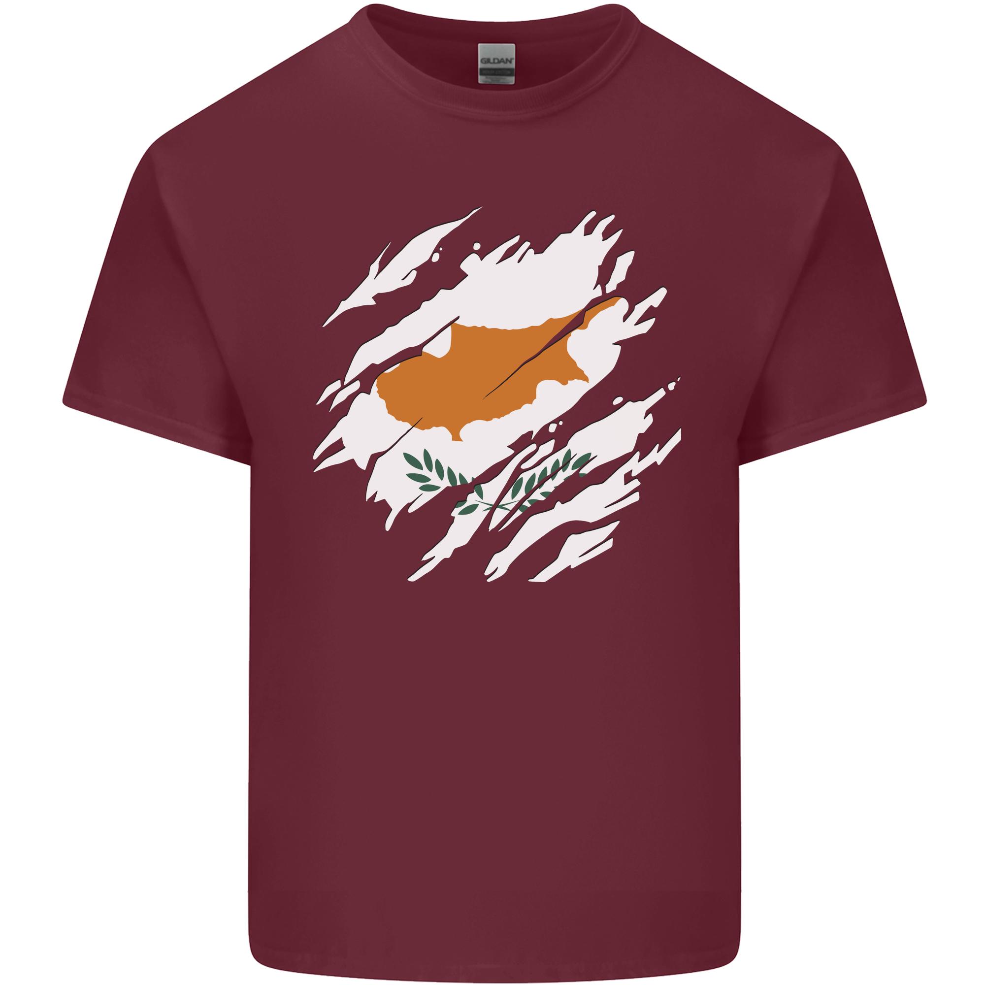 Torn Cyprus Flag Cypriot Day Football Unisexs Light Cotton TShirt S