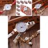 Fashionable Angel Pendant Bracelet Watch For Women With Sparkling Rhinestones And Pu Strap