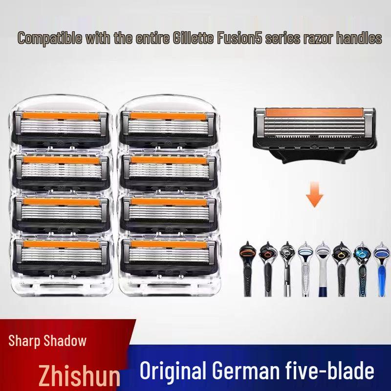 Men's 5-Blade Manual Razor Shaver with 5-Layer Blades