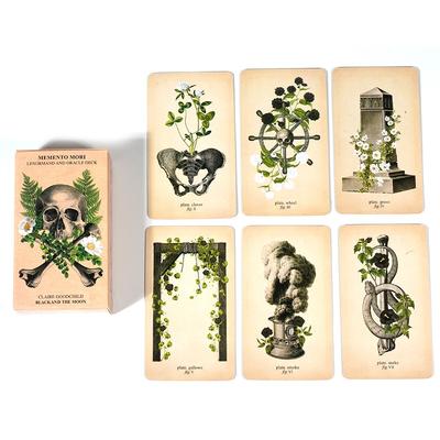 10,3*6cm Memento Mori Oracle Deck Lenormand Deck Anatomy Tarot Oracle of Oddities 85 ks karet (obsahuje 36 karet Lenormand)