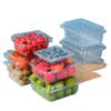Clear Plastic Disposable Fruit Box with Lid for Strawberries